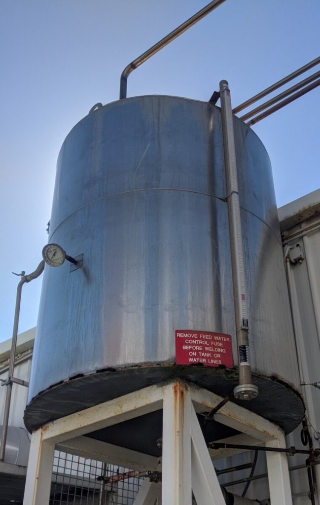 For sale 4,500L Stainless Steel Tank Mine Graveyard